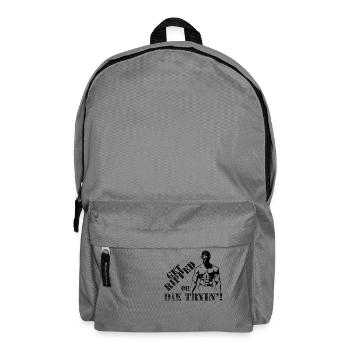Get Ripped Or Die Trying - Backpack - elephant grey - Front