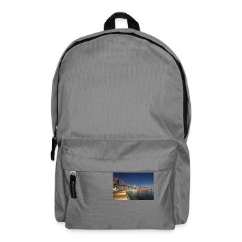 Panoramic View Brooklyn Bridge and Skyline - Backpack - elephant grey - Front