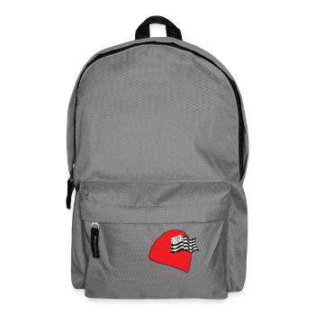 bonnet rouge - Sac à dos - gris éléphant - Devant