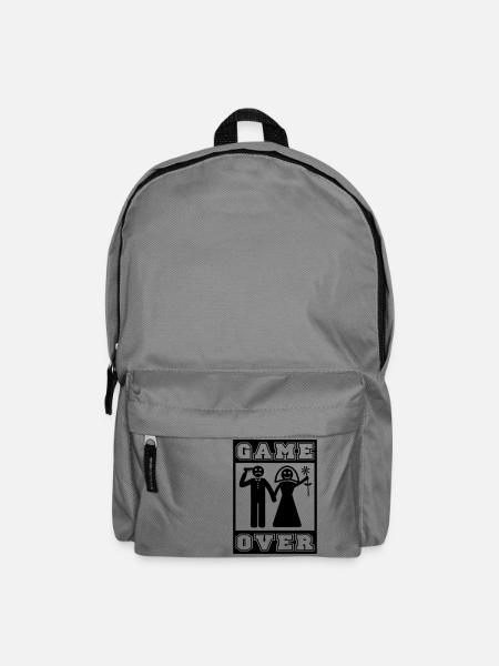 Game Over Heiraten - Rucksack - Mittelgrau
