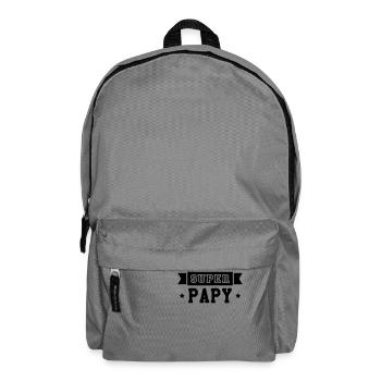 Papy / Grand Père / Famille / Papi / Drôle / Cool - Sac à dos - gris éléphant - Devant