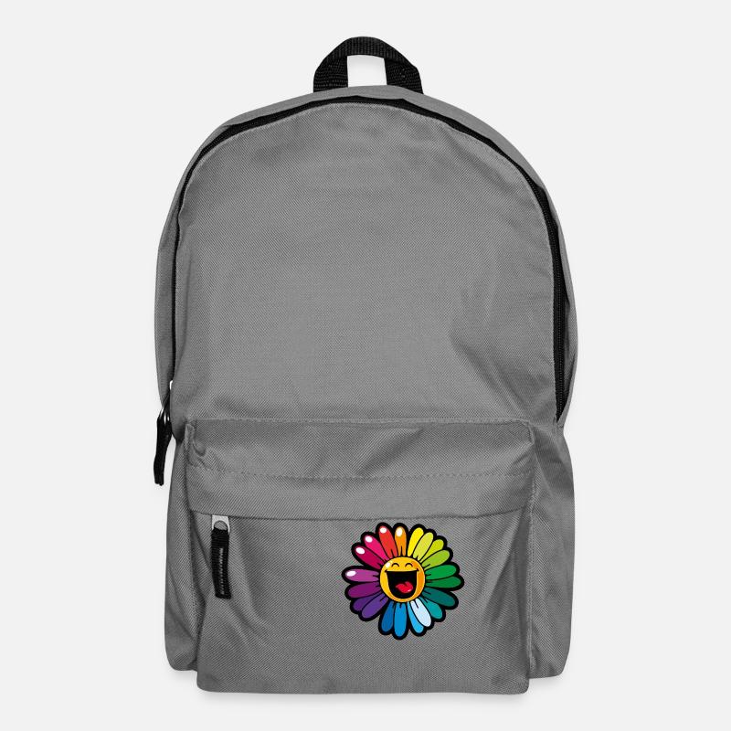 Smiley Colourful Daisy - Rucksack - Mittelgrau