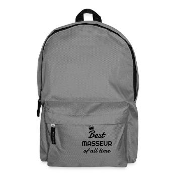 Massage / Masseur / Masseuse / Job - Rucksack - Mittelgrau - Vorne