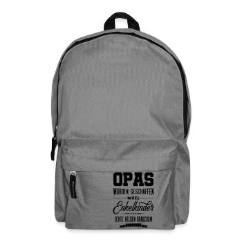 opas wahre helden - Rucksack - Mittelgrau - Vorne