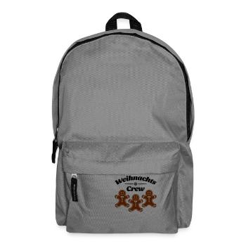 weihnachts crew lebkuchenmann - Rucksack - Mittelgrau - Vorne