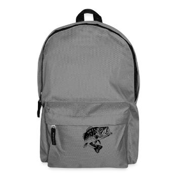 Barschfischen, Fischer Geschenk Angeln Liebhaber, Fische - Rucksack - Mittelgrau - Vorne