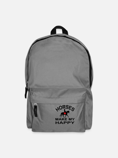 Pferd - Rucksack - Mittelgrau