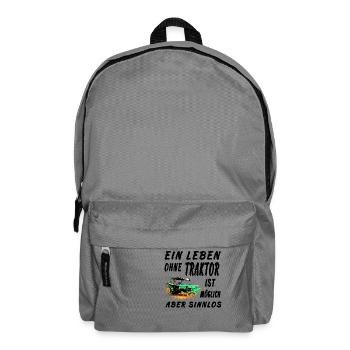 Traktor - Rucksack - Mittelgrau - Vorne