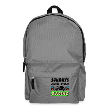 Motocyclette - Sac à dos - gris éléphant - Devant