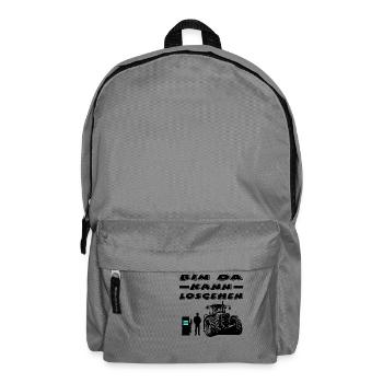 Traktor - Rucksack - Mittelgrau - Vorne
