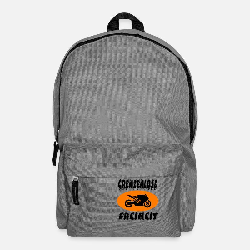 Motorrad - Rucksack - Mittelgrau