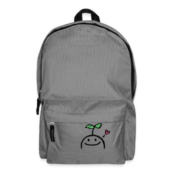 Laughing plant with heart - Backpack - elephant grey - Front