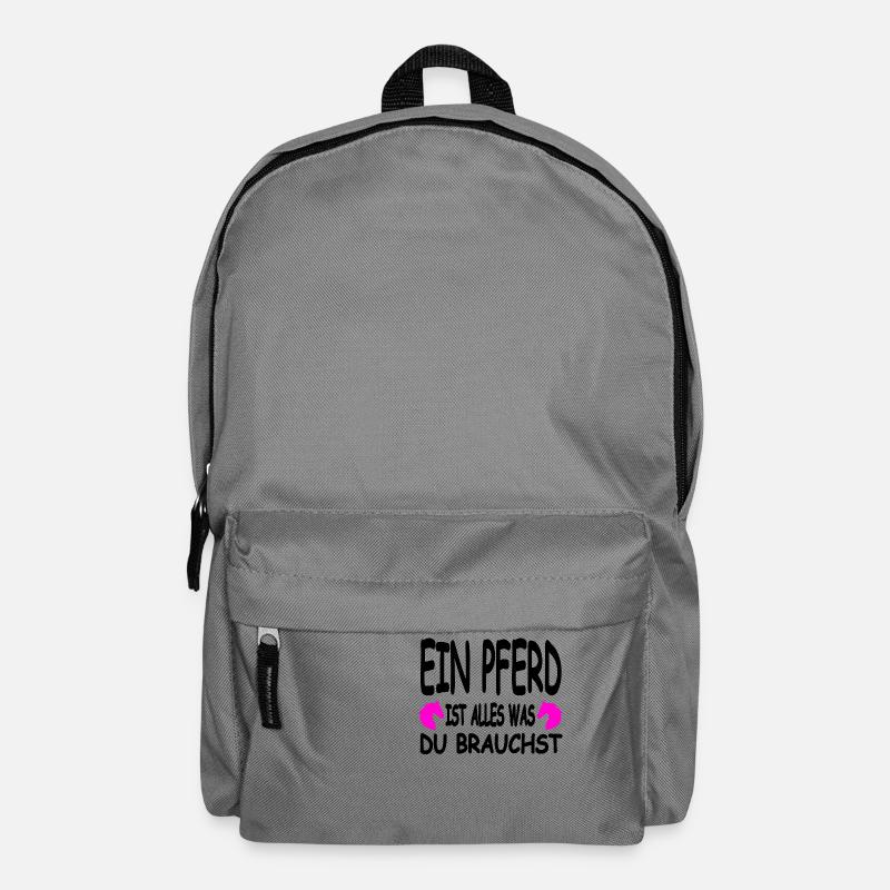 Pferd - Rucksack - Mittelgrau