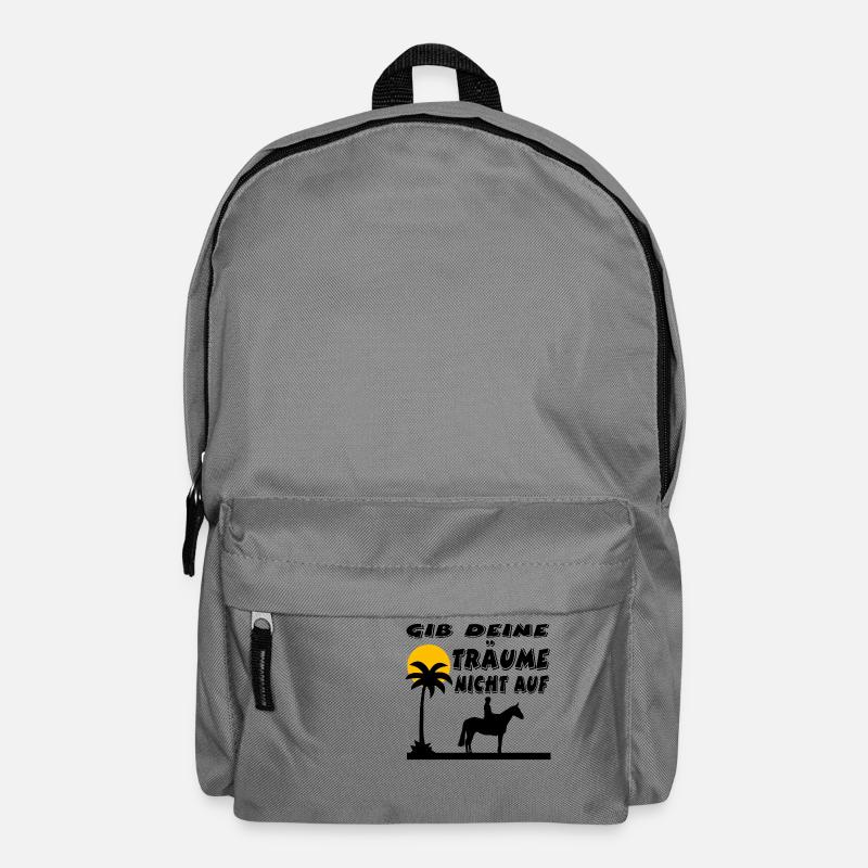 Pferde - Rucksack - Mittelgrau