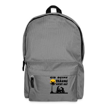 Motocyclette - Sac à dos - gris éléphant - Devant