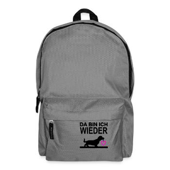 Dackel - Rucksack - Mittelgrau - Vorne