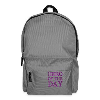Hero of the Day - Held des Tages - Rucksack - Mittelgrau - Vorne