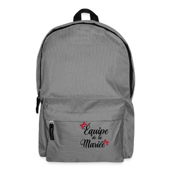 Équipe de la mariée noeud - Sac à dos - gris éléphant - Devant