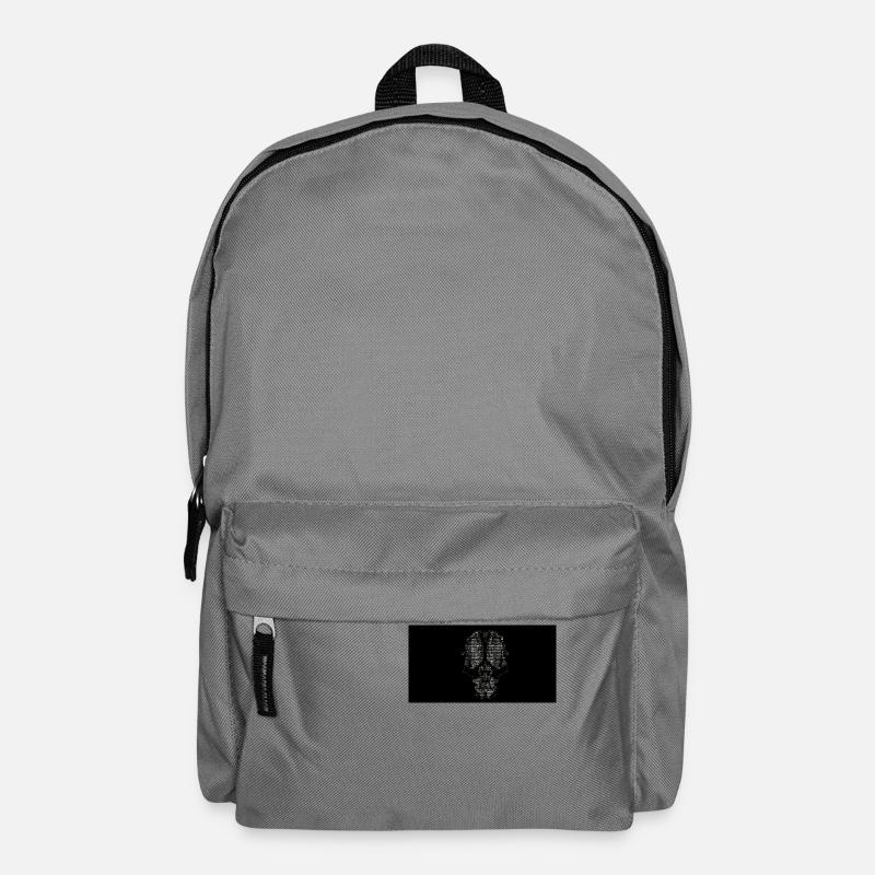 Noir et blanc et un peu de couleur ascii - Sac à dos - gris éléphant