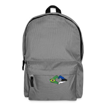 Brazil Estonia Flag Hands Heart Shape Used - Backpack - elephant grey - Front