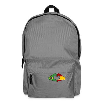 Brazil Spain Hands Heart Shape - Backpack - elephant grey - Front