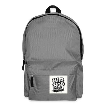 HipHop Lettering with Train - Rucksack - Mittelgrau - Vorne