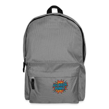 Ich mach Punkt Comic - Rucksack - Mittelgrau - Vorne