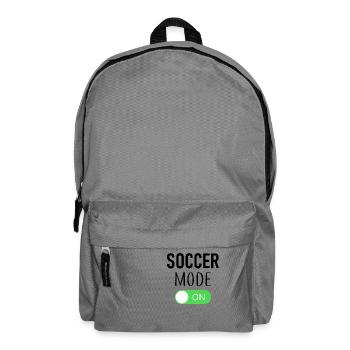 Soccer Mode On - Fußball - Fussball - Backpack - elephant grey - Front