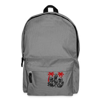 Beach Party Booze Skeleton - Backpack - elephant grey - Front