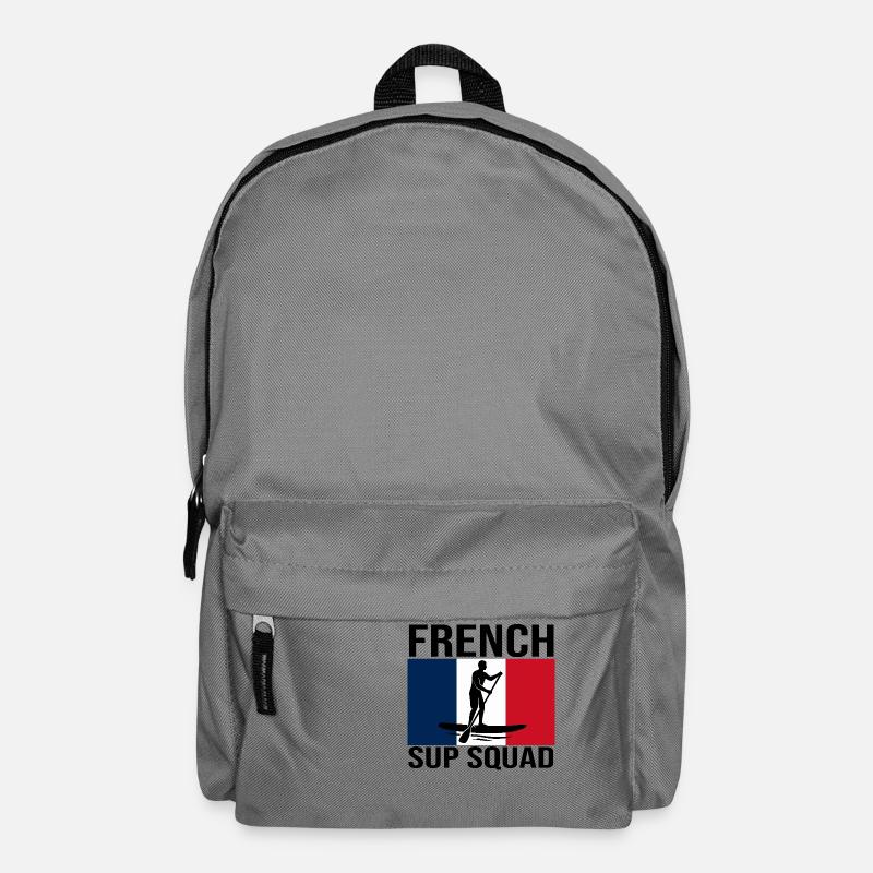 French SUP Squad Paddle-Shirt - Rucksack - Mittelgrau