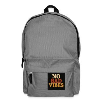 No Bad Vibes - Backpack - elephant grey - Front