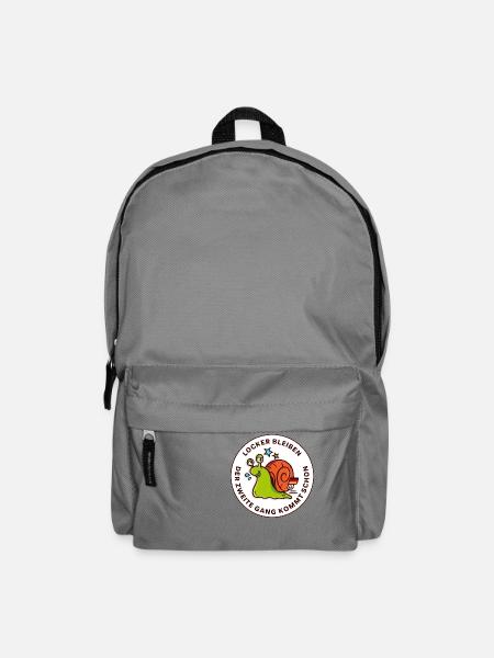 Locker bleiben, der zweite Gang kommt schon - Rucksack - Mittelgrau