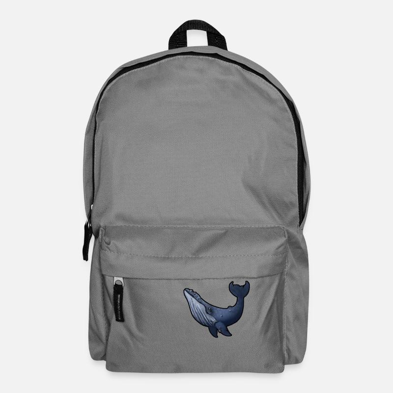 Buckelwal - Rucksack - Mittelgrau