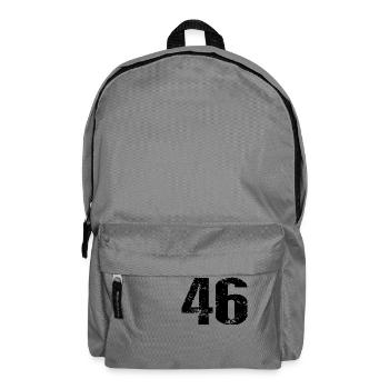 46 Zahl Trikot - Rucksack - Mittelgrau - Vorne