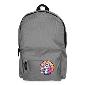 Unicorn Beer - Backpack - elephant grey - Front