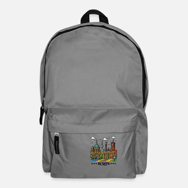 berlin stadt - Rucksack - Mittelgrau