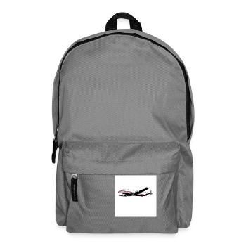 Flugzeug - Rucksack - Mittelgrau - Vorne
