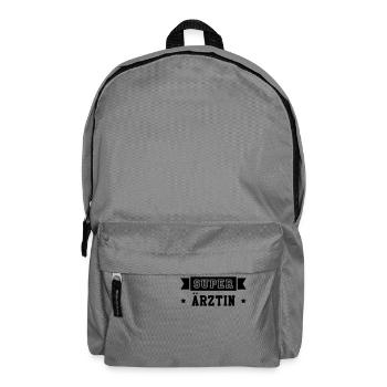 Arzt - Ärztin - Medizin - Gesundheit - Chirurg - Rucksack - Mittelgrau - Vorne