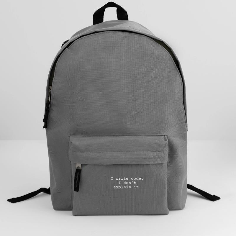 i write code. I don ́t explain it. Backpack