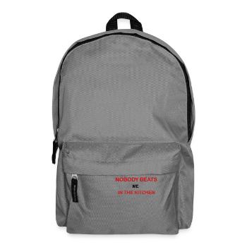 Nobody Beats Me In The Kitchen - Backpack - elephant grey - Front