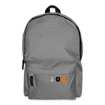 Katzenkonzert (b) - Rucksack - Mittelgrau - Vorne