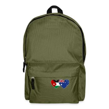 Jordan Australia Flag Heart - Backpack - olive green - Front