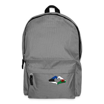 Estonie Pays de Galles Drapeau Mains Coeur Forme - Sac à dos - gris éléphant - Devant