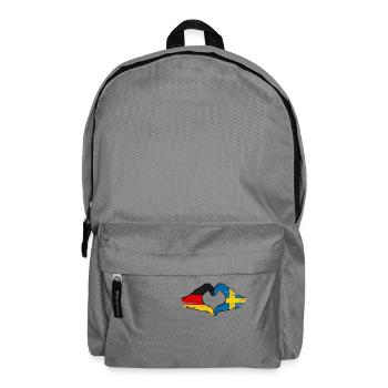 Allemagne Suède Drapeau Mains Coeur Forme Utilisé - Sac à dos - gris éléphant - Devant