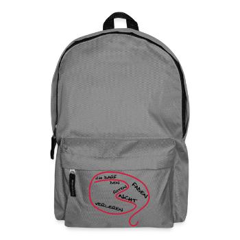 Der rote Faden... - Rucksack - Mittelgrau - Vorne