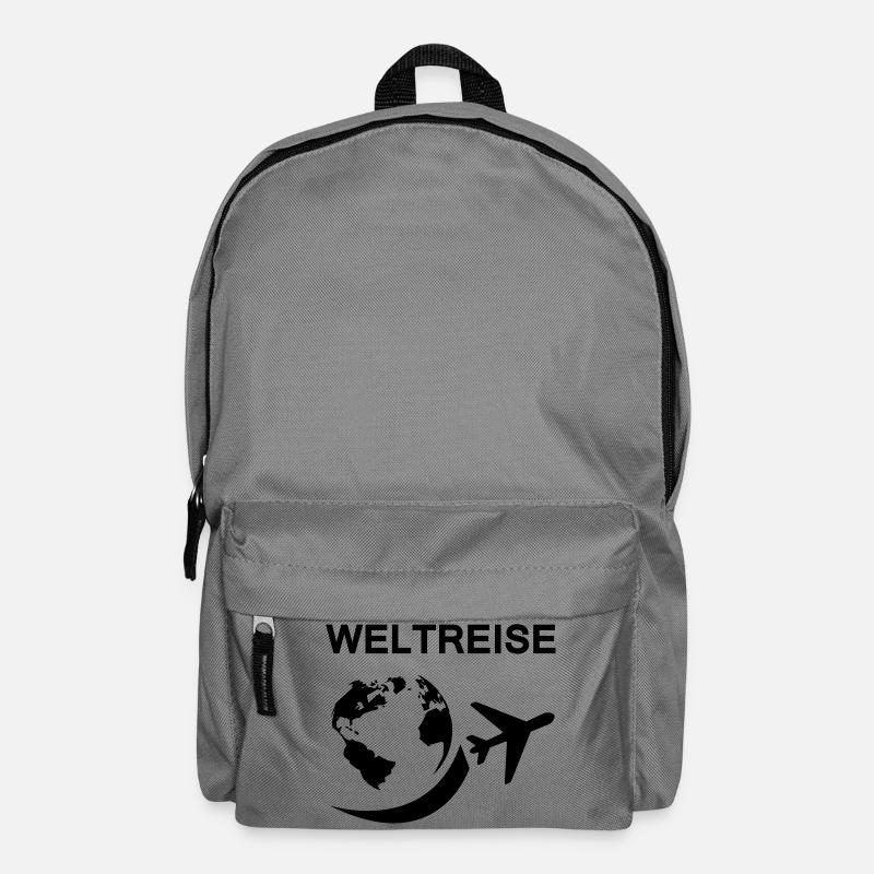 weltreise - Rucksack - Mittelgrau