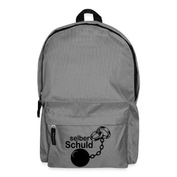 Junggesellenabschied , JGA - Selber Schuld(25) - Rucksack - Mittelgrau - Vorne
