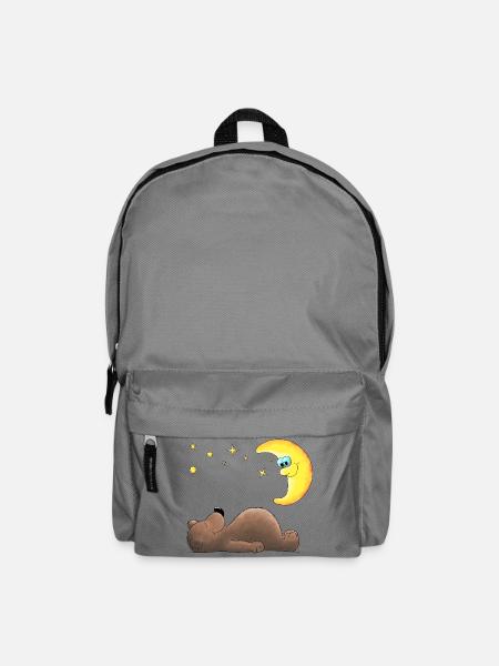 süßer Teddybär - Bär - Rucksack - Mittelgrau