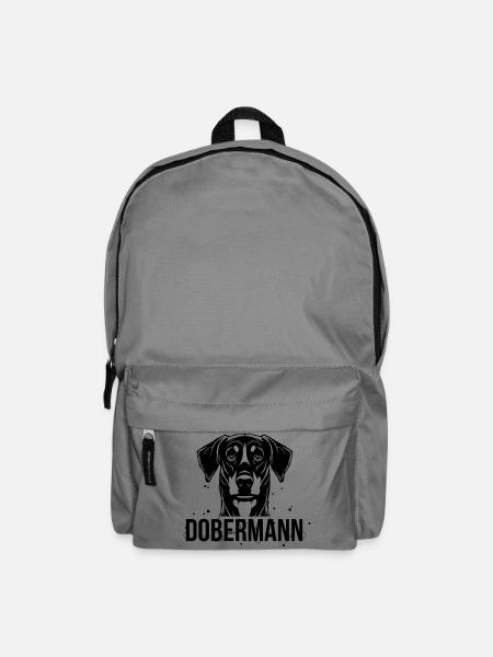 Dobermann - Rucksack - Mittelgrau