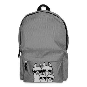 Lama Famille Parents Enfant - Sac à dos - gris éléphant - Devant
